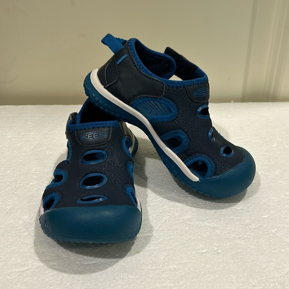 Keen kids Aqua Stop Sandal Water Shoes Toddler Size 9 blue/teal - Picture 1 of 11